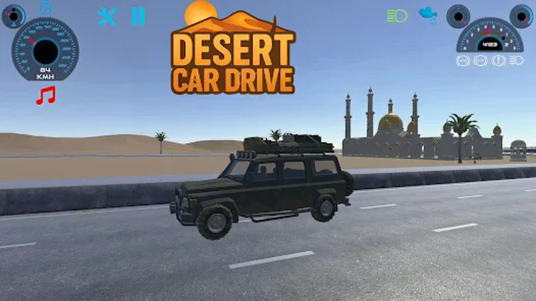 Desert Car Drive Image