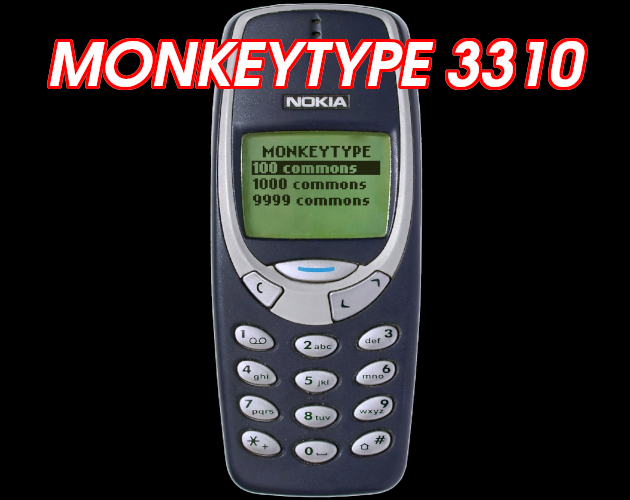 Games like Monkeytype 3310