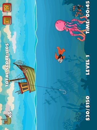 Let's Go Fishing On Sea Image