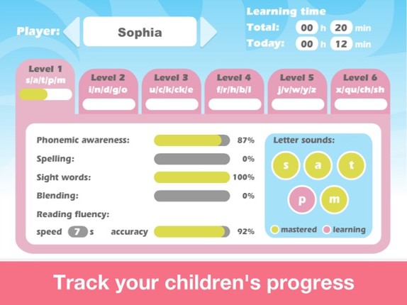 Phonics Farm Letter sounds school & Sight Words screenshot