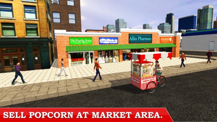 Popcorn Hawker 3D Simulation –Be City Delivery Boy Image