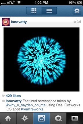 Real Fireworks Artwork Visualizer Free for iPhone and iPod Touch screenshot
