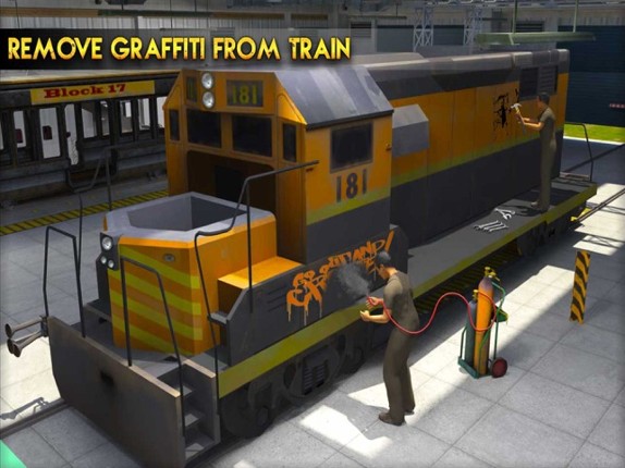 Real Train Mechanic Simulator: 3D Work-shop Garage Image
