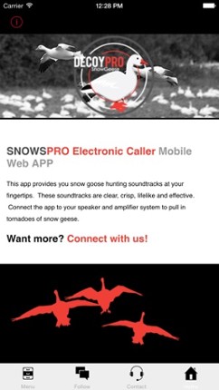 Snow Goose Call - E Caller - BLUETOOTH COMPATIBLE screenshot