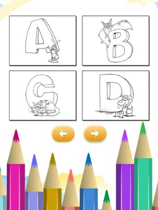 ABC Alphabet Coloring Books for Kindergarten & Preschool screenshot
