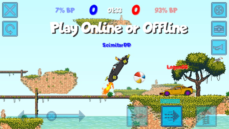 Pixel Boost League - 2D Rocket screenshot