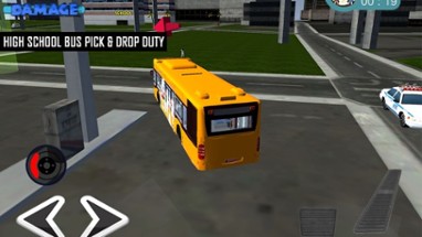 High School Bus Driving Image