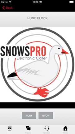 Snow Goose Call - E Caller - BLUETOOTH COMPATIBLE Image