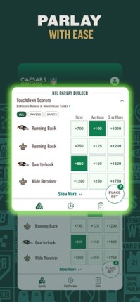 Caesars Sportsbook screenshot