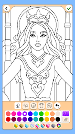 Princess Coloring Game screenshot