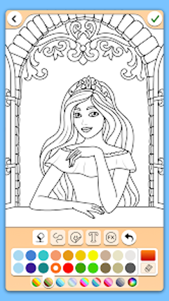 Princess Coloring Game screenshot