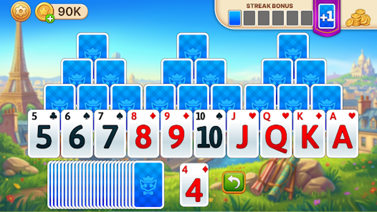 Solitaire Explorer: TriPeaks screenshot