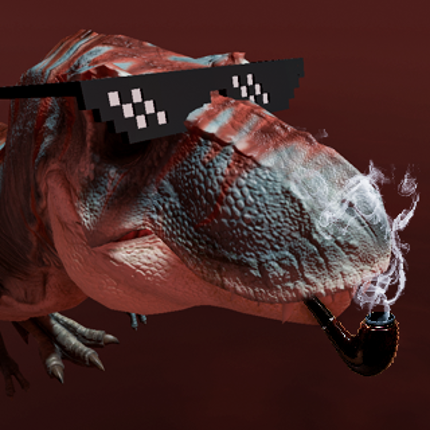 Chrome Dino 3D Image
