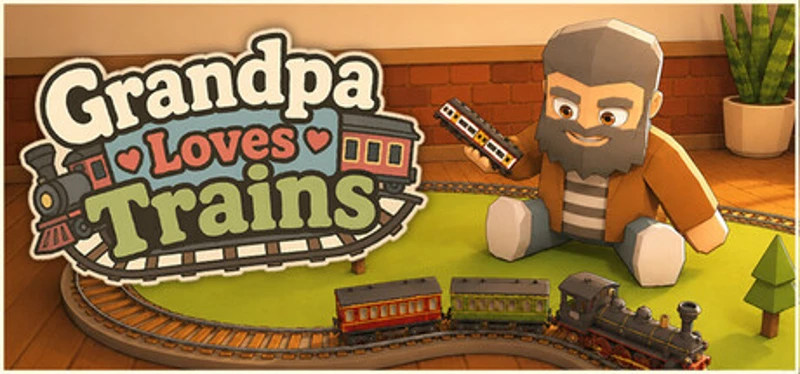 Grandpa Loves Trains Image