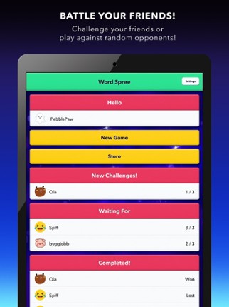 WORD SPREE: Word Search VS screenshot