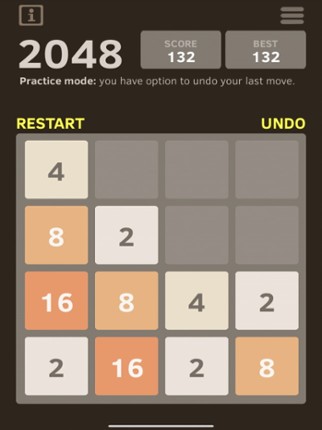 2048 Number Puzzle game screenshot