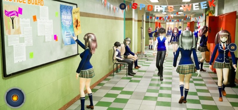Anime High School Girl Sakura screenshot