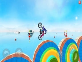 Bike Rider - Water Stunts Image