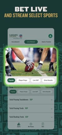 Caesars Sportsbook screenshot