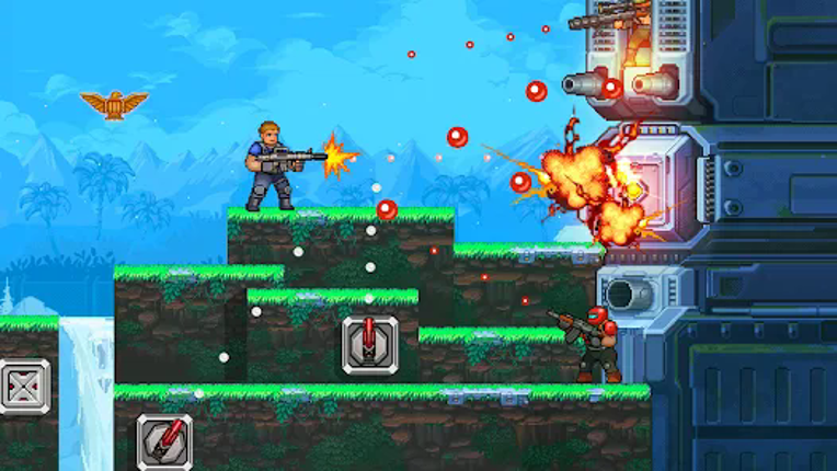 Gun Force Side-scrolling Game screenshot