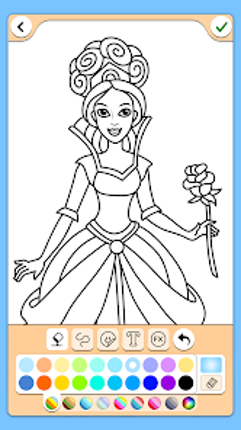 Princess Coloring Game screenshot