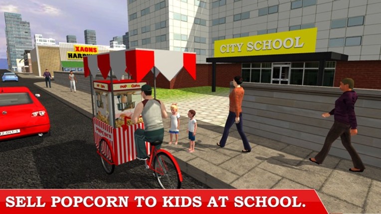 Popcorn Hawker 3D Simulation –Be City Delivery Boy screenshot