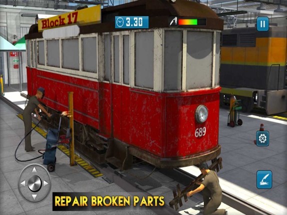 Real Train Mechanic Simulator: 3D Work-shop Garage Image