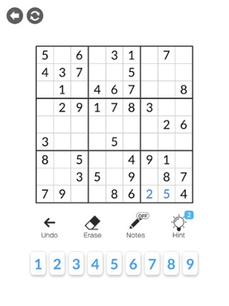 Sudoku1000 -Number place game screenshot