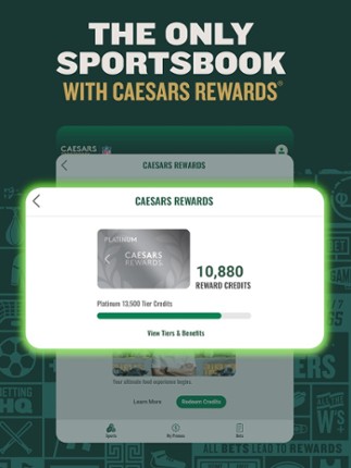 Caesars Sportsbook screenshot