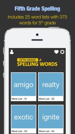 Fifth Grade Spelling Words screenshot