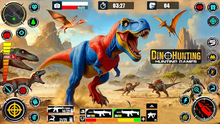 Wild Dinosaur Hunting Zoo Game Image