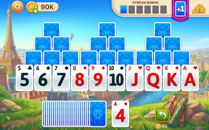 Solitaire Explorer: TriPeaks screenshot