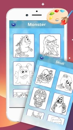 Monster Demon Aliens Colouring For Kids Games HD Image