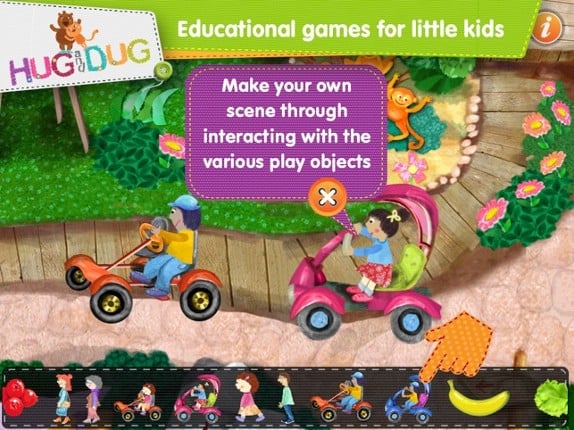 Zoo Explorer - HugDug animals activity game for little kids. Image