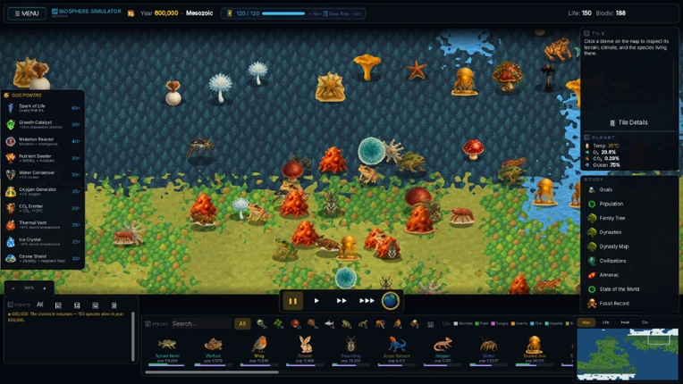 Biosphere Simulator screenshot