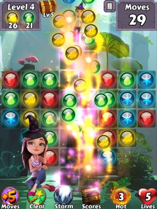 Bubble Girl Soda Witch - Pop the yummy gem candy and easy shooter puzzle screenshot