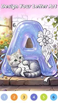 Letter Art Coloring Book screenshot