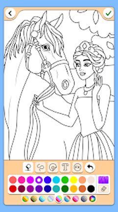 Princess Coloring Game Image