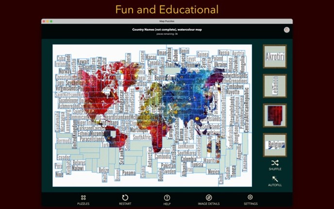 Map Puzzles screenshot