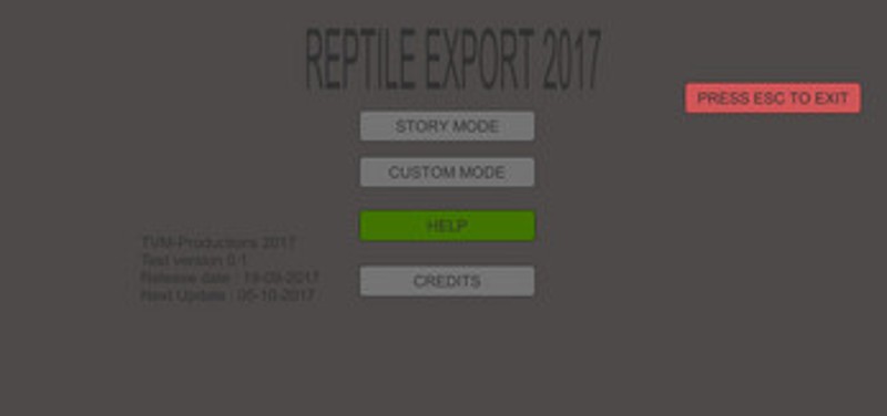 REPTILE EXPORT 2017 screenshot