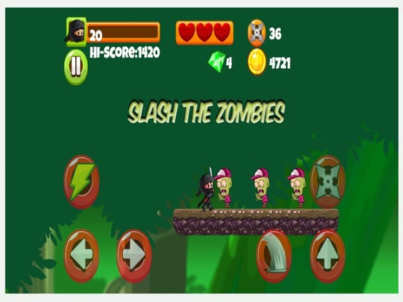 Samurai Ninja Angel Vs Zombies - Adventure Game screenshot