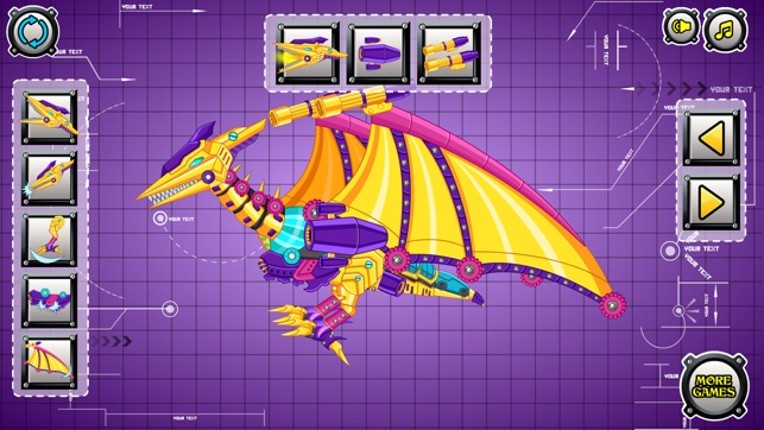 Steel Dino Toy:Mechanic Pterosaurs - 2 player game screenshot