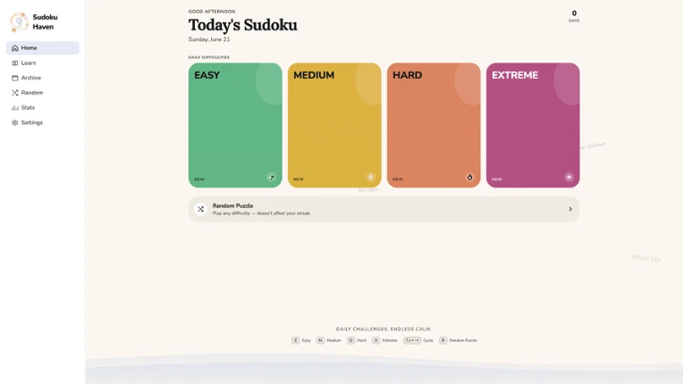 Sudoku Haven Image