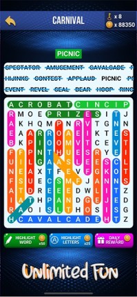 Wow Search: Classic Words Game screenshot