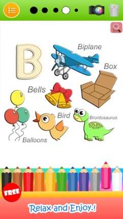 ABC Coloring Book Paint & Draw Page Games For Kids screenshot