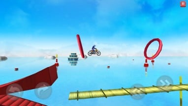 Bike Rider - Water Stunts Image