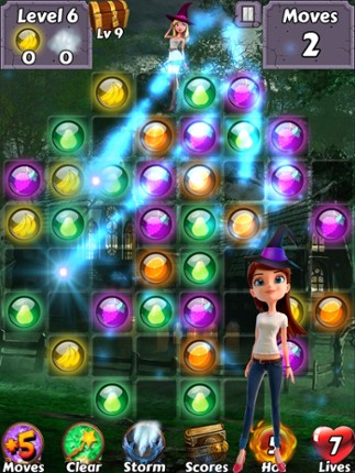 Bubble Girl Soda Witch - Pop the yummy gem candy and easy shooter puzzle screenshot