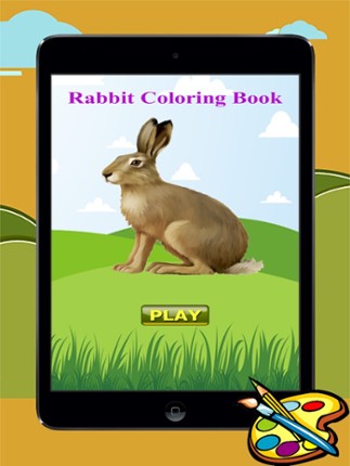 Coloring Book Rabbit free game for kids Image