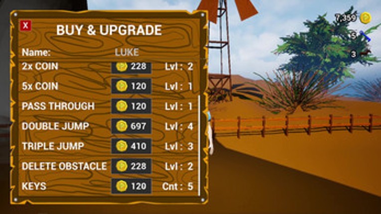 Cowboy Endless Runner Test Build screenshot