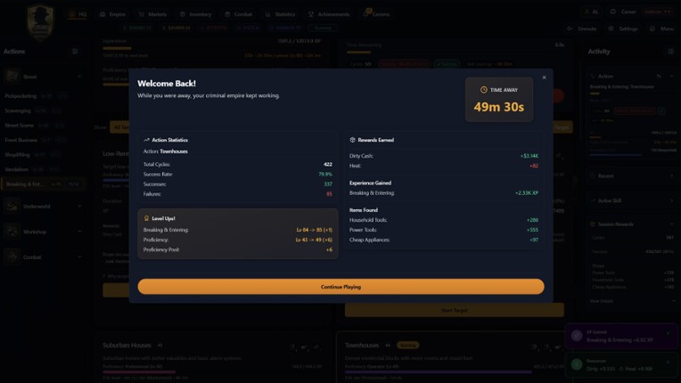 Crime Empire Idle screenshot